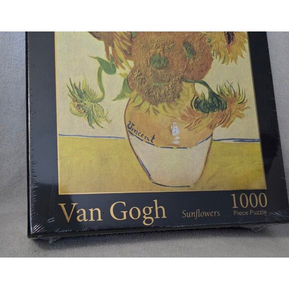 NEW Sealed Fine Art Collection Vincent Van Gogh Sunflowers Puzzle 1000 Pcs - Picture 3 of 6